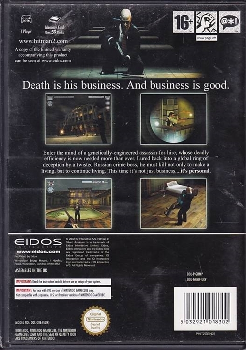 Hitman 2 Silent Assassin - GameCube (B Grade) (Genbrug)